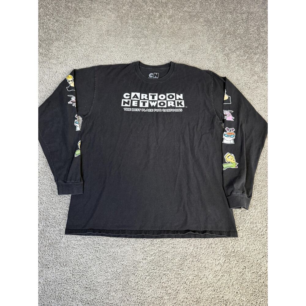 Cartoon Network Shirt Mens XL Dexter Ed Johnny Courage Long Sleeve Print